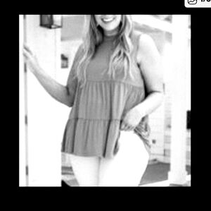 Chic Soul, 1x, BLACK, Tiered Tunic Top